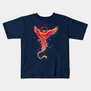 Black Space Phoenix Kids T-Shirt